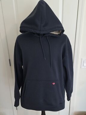Wrangler Black Hooded Pullover Sweatshirt